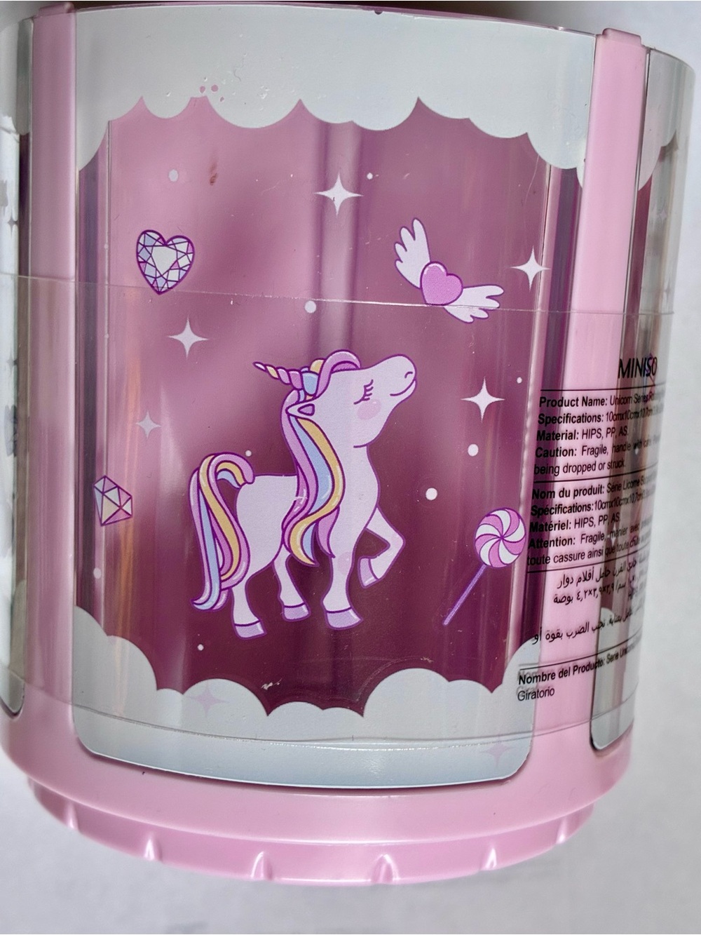 Pink Unicorn 🦄 Design | Rotating Organizer | MINISO